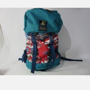 Poler Pendleton Backpack Green Red Aztec Geometric Canvas